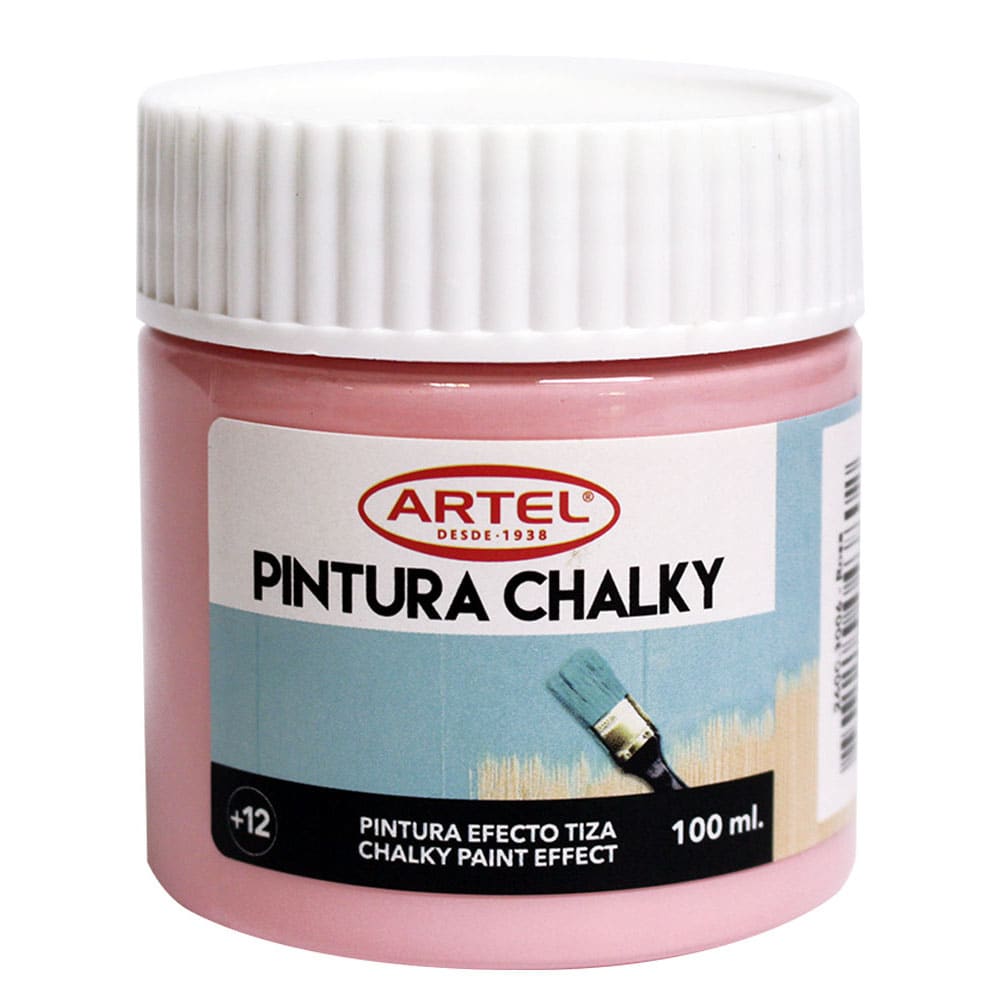 Fco 100 ml pintura chalky rosa Artel