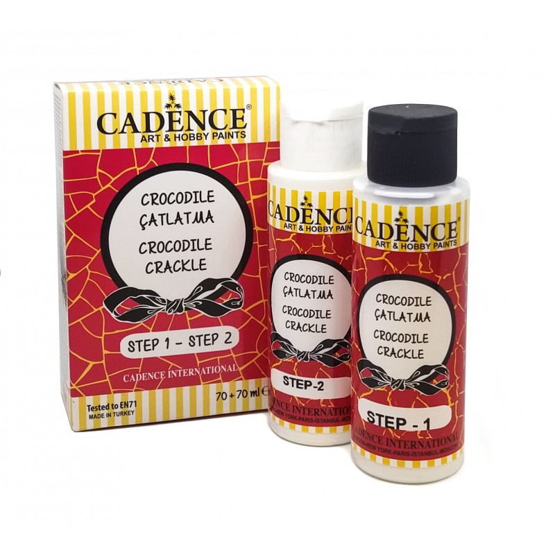 Set Craquelador 882580 COCODRILO BLANCO 2 Pasos 70+70ml