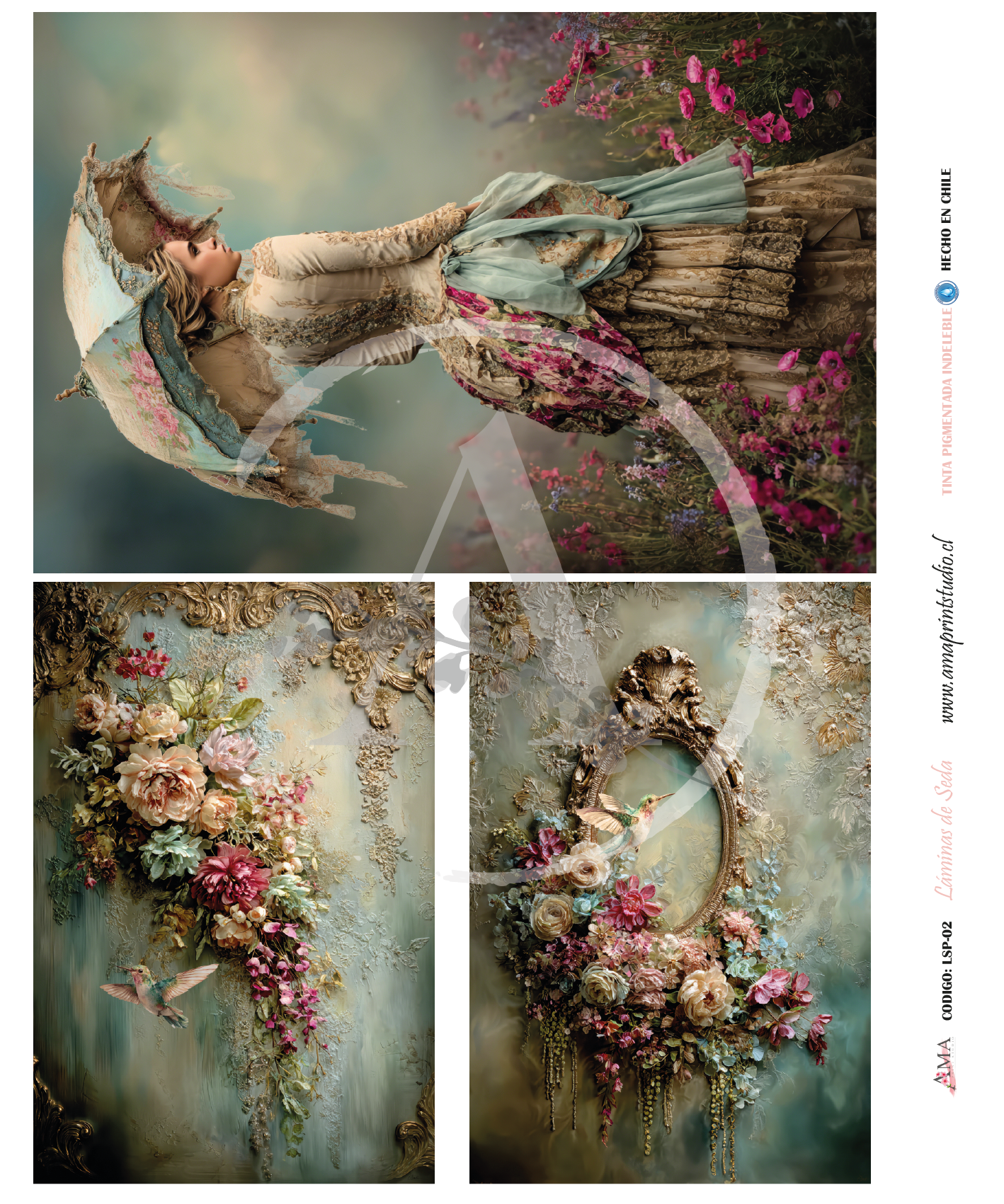 PAPELES DE SEDA 50X60 CMS LS PREMIUM-02. 1 UNID. DE 28X42 CMS/2 UNID. DE 20X30 CMS