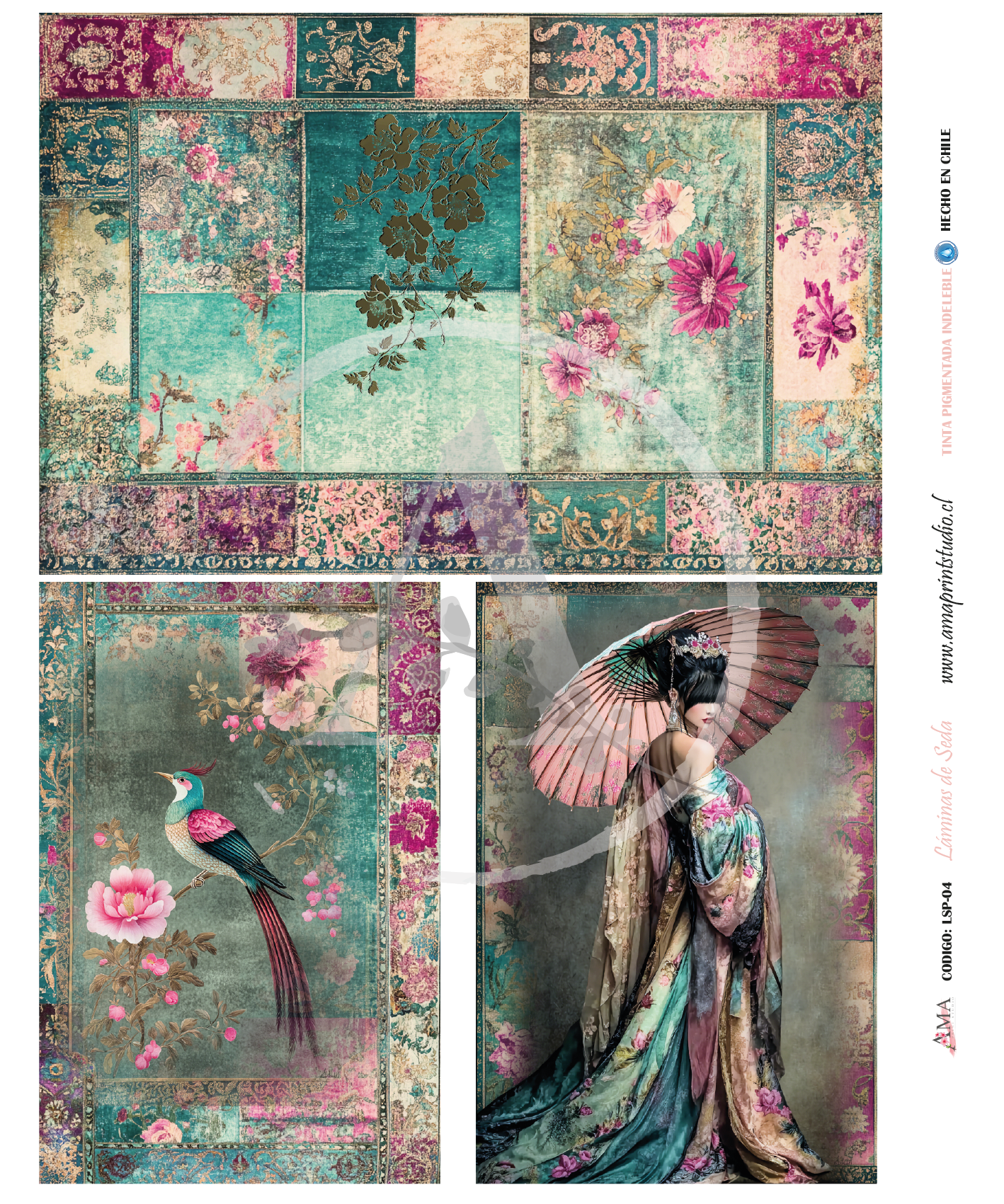 PAPELES DE SEDA 50X60 CMS LS PREMIUM-04. 1 UNID. DE 28X42 CMS/2 UNID. DE 20X30 CMS