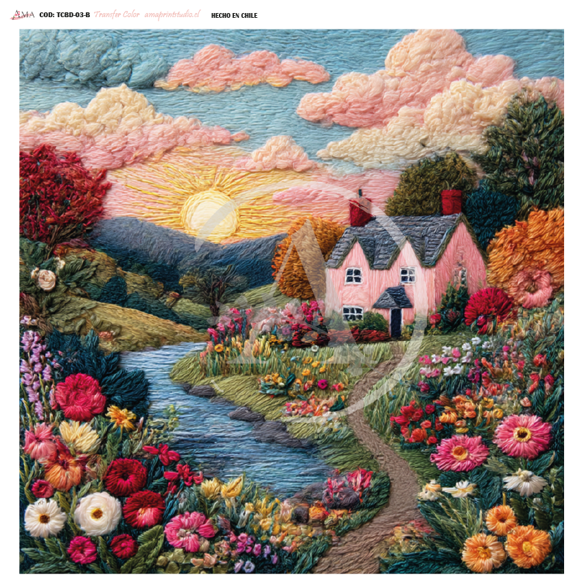 TRANSFER COLOR COLECCIÓN BORDADO 30X30 CMS