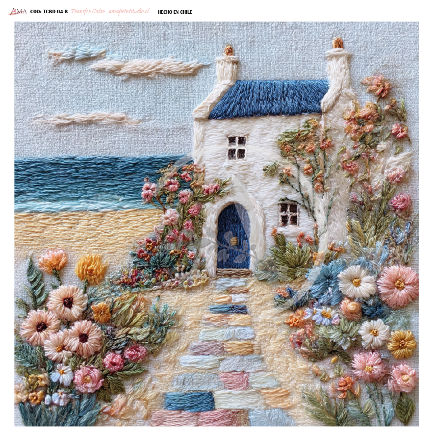 TRANSFER COLOR COLECCIÓN BORDADO 30X30 CMS