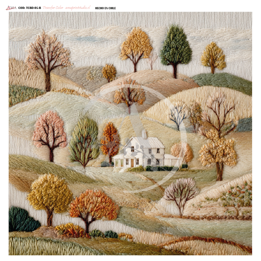 TRANSFER COLOR COLECCIÓN BORDADO 30X30 CMS