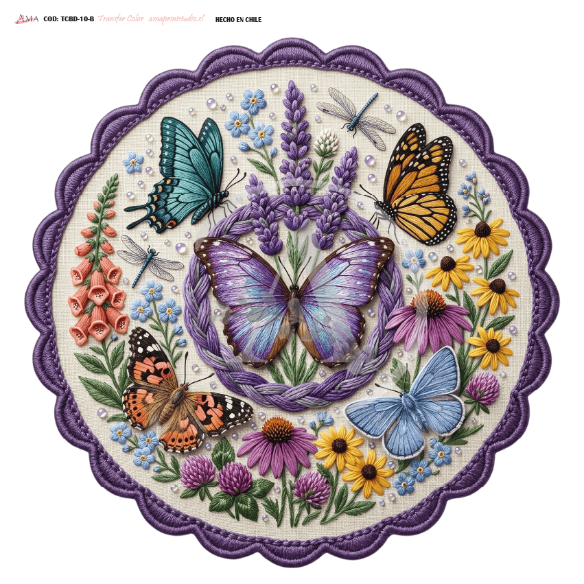 TRANSFER COLOR COLECCIÓN BORDADO 30X30 CMS