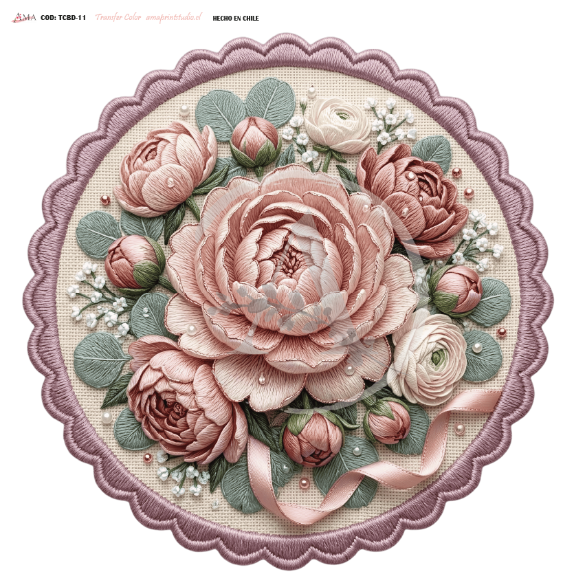 TRANSFER COLOR COLECCIÓN BORDADO 30X30 CMS